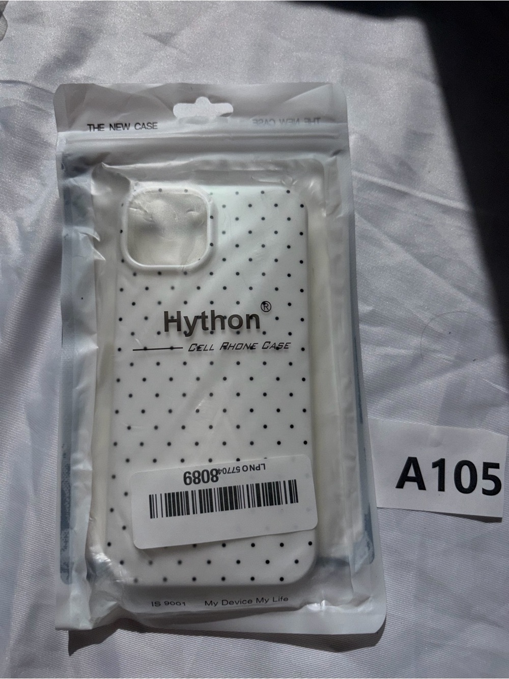White Polka Dot Cell Phone Case